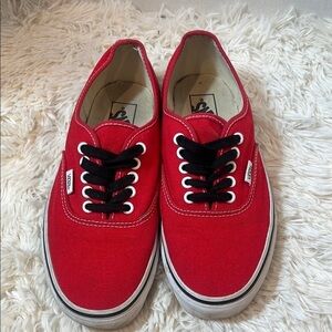 Vans Rad red lace up sneakers. Size 8 mens